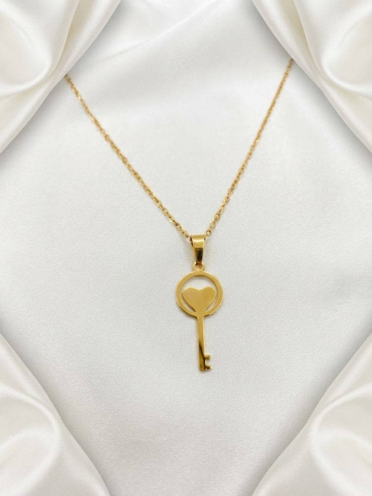 Collar Dije Llave Corazón