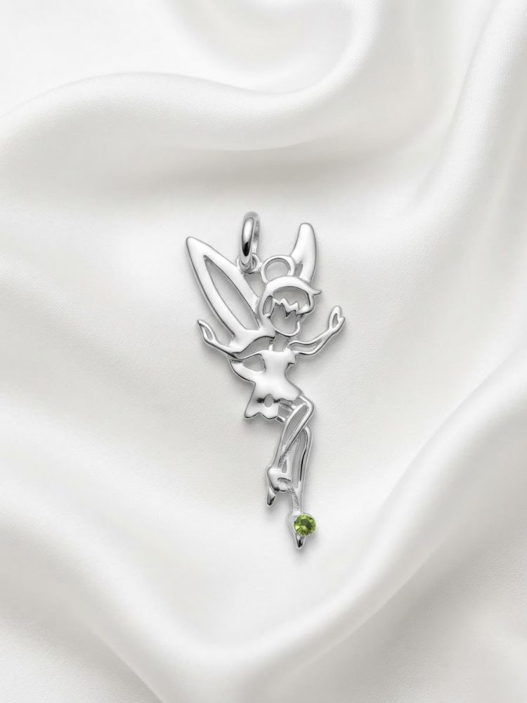 Dije Hada Campanita con Circonia Verde