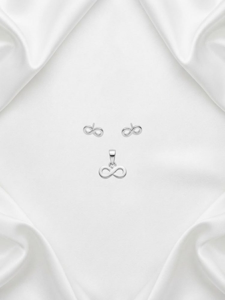 Set de Dije y Broqueles Infinito