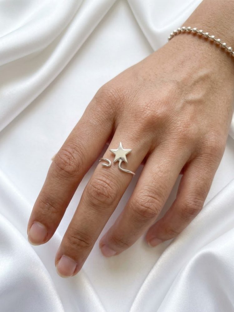 Anillo Ajustable Estrella Lisa