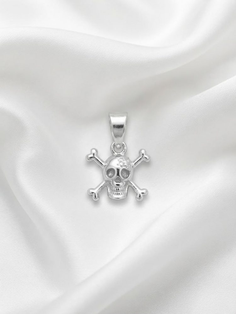 Dije Calavera con Tibias Cruzadas