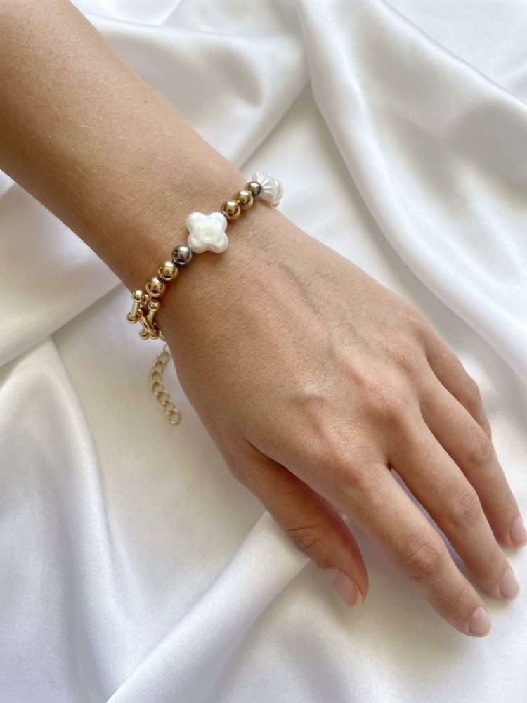 Pulsera Mixta Eslabones y Elementos Marinos