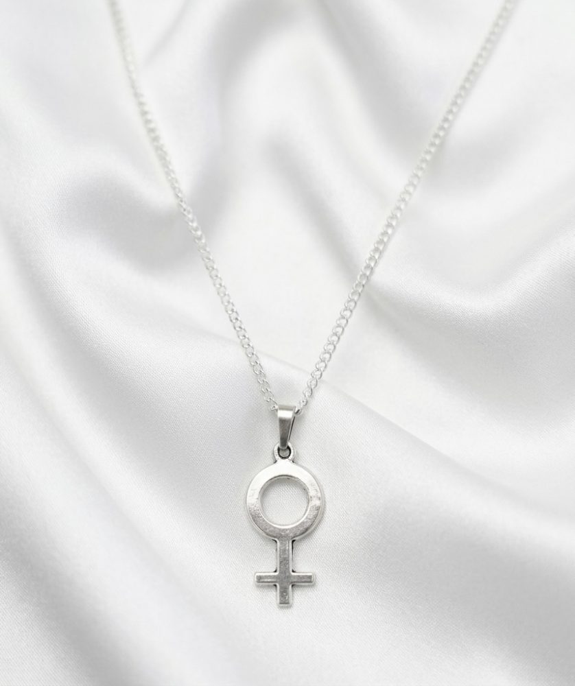 Dije Símbolo Femenino en Plata Ley 925