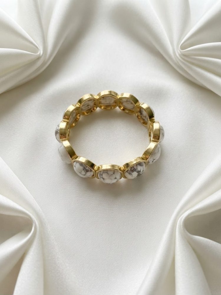 Pulsera Turquesa Blanca