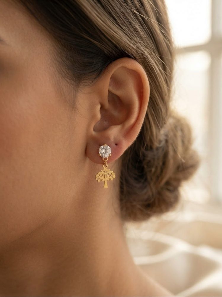 Aretes Colgantes Árbol de la Vida