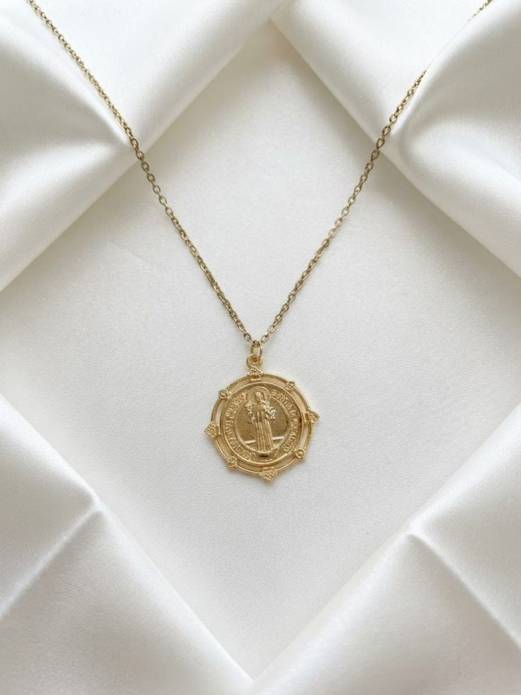Collar Medalla Religiosa San Benito