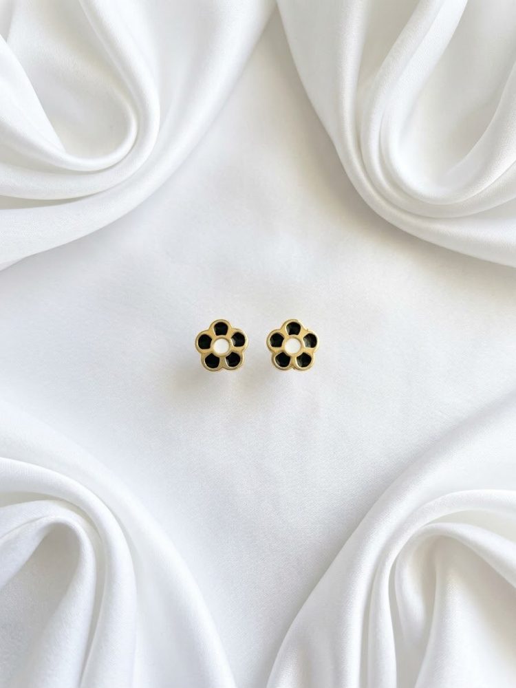 Broqueles Flor Esmaltada