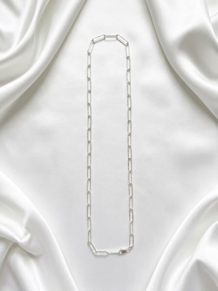 Cadena Paperclip Texturizada