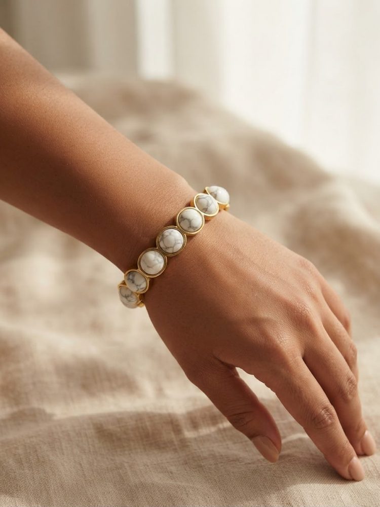 Pulsera Turquesa Blanca