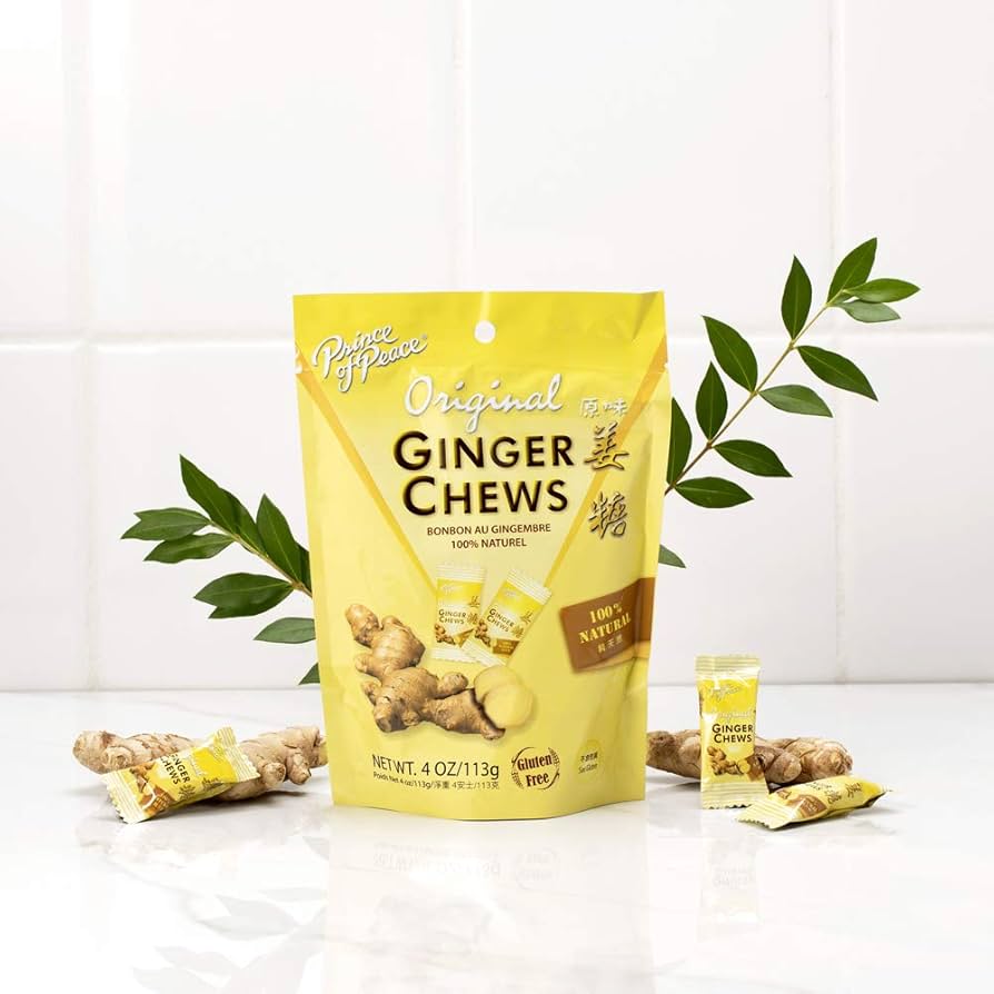 Dulces de jengibre para náuseas