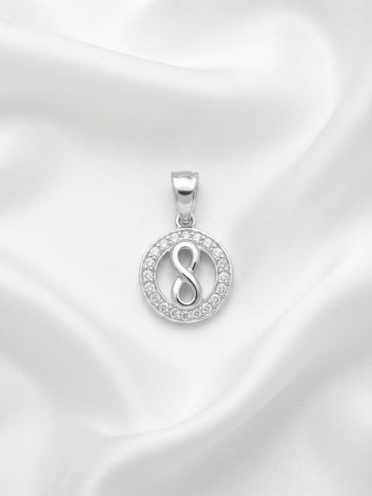 Dije Medalla Infinito con Circonias
