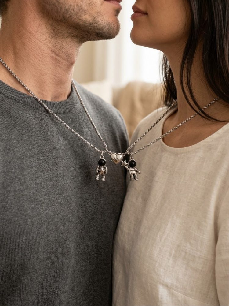 Dúo de Collares Astronautas Magnéticos