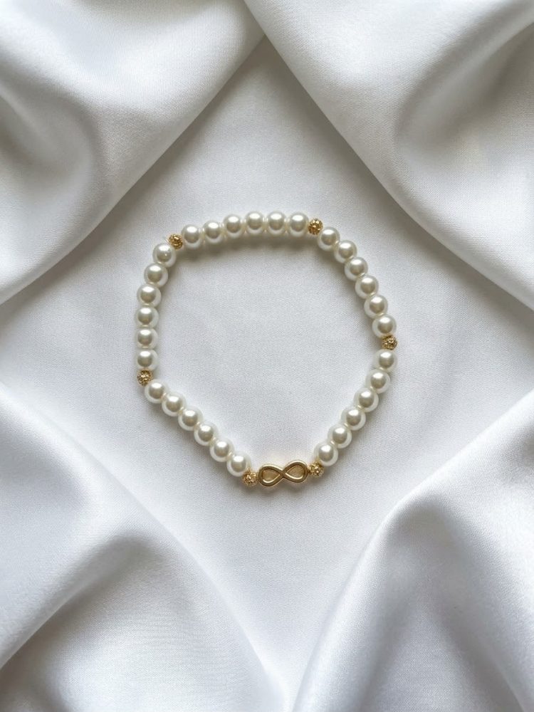 Pulsera Perlas e Infinito