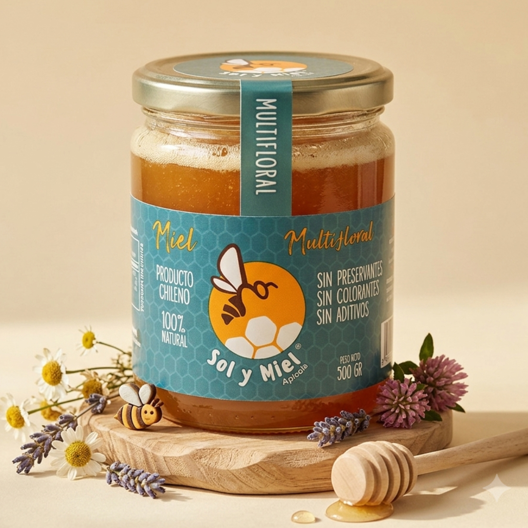 Miel Multifloral Natural 500g