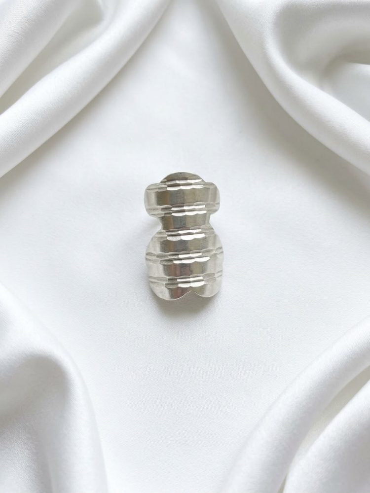 Anillo Oso Texturizado