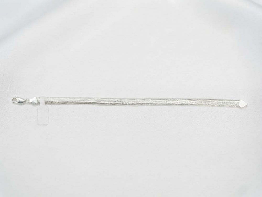 Pulsera Tejido Serpiente Plana