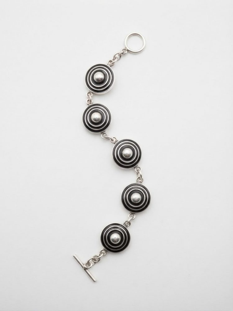 Pulsera Círculos Concéntricos Pavonados