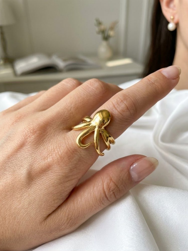 Anillo Pulpo Escultural
