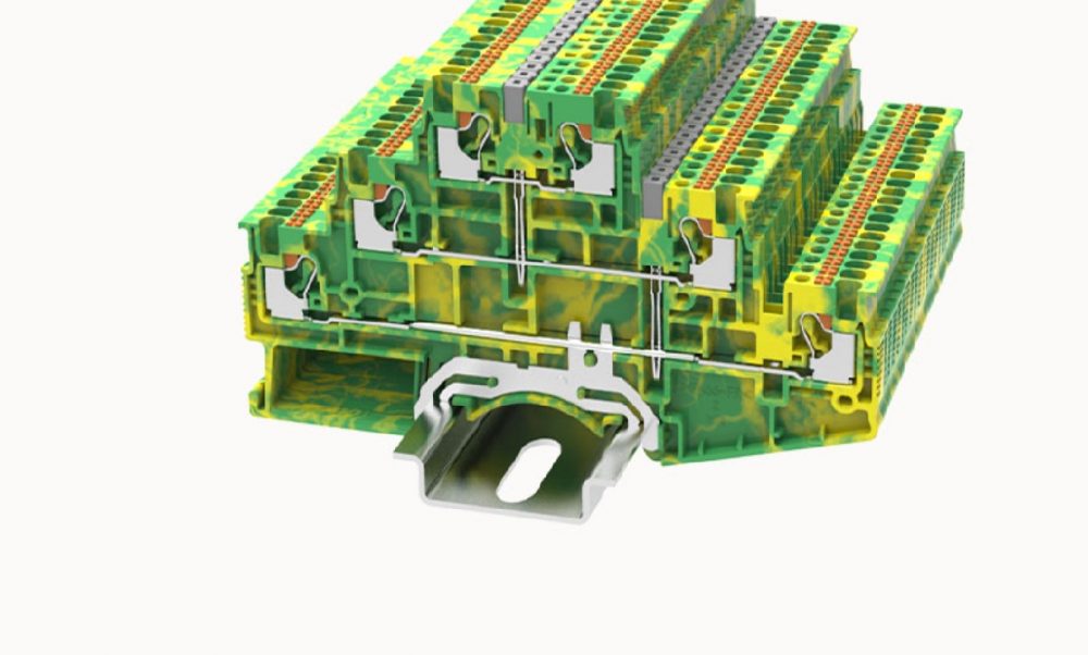 Degson DS1.5-3L-PE Bloque Terminal DIN-Rail