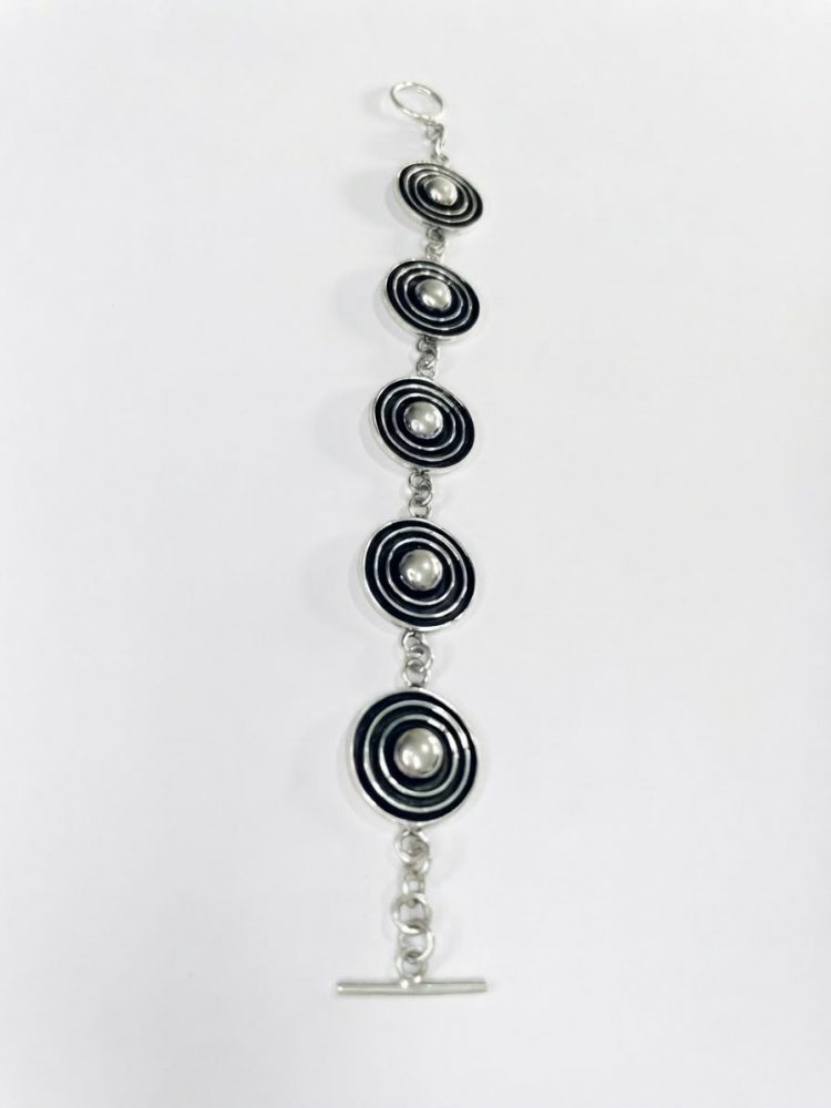 Pulsera Círculos Concéntricos Pavonados