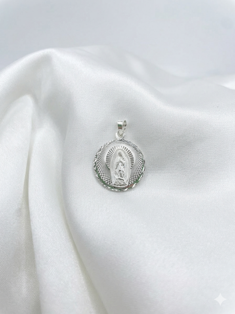 Dije Medalla Virgen de Guadalupe Redonda