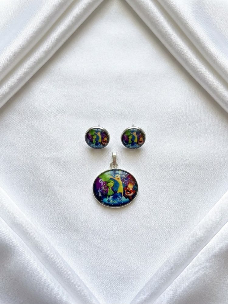 Set de Aretes y Dije Emociones